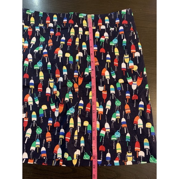 Talbots Lobster Pot Buoy Print Pencil Skirt 6P Petites Novelty Preppy Coastal - Picture 10 of 11